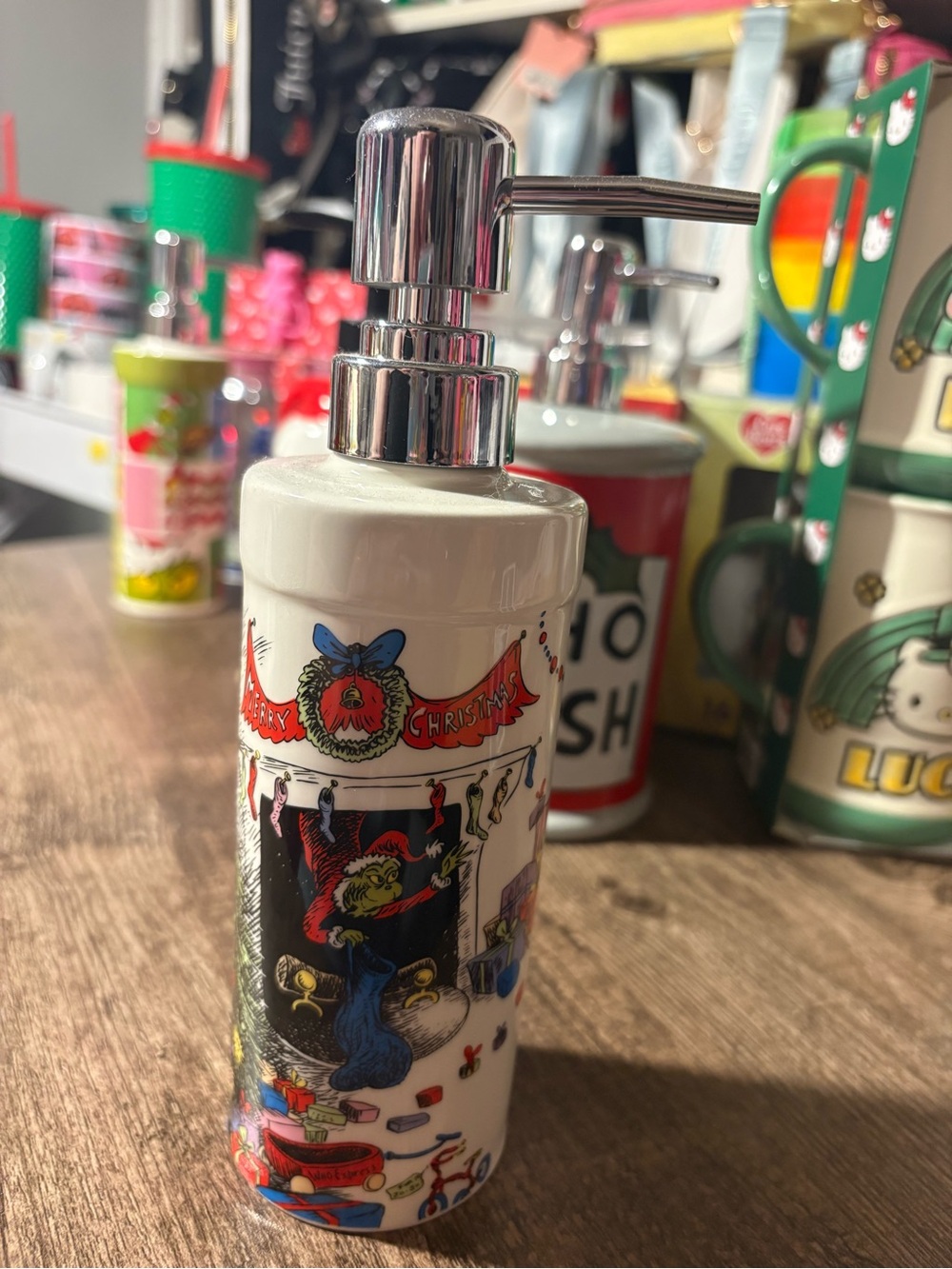 Grinch soap pump